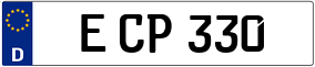 Trailer License Plate